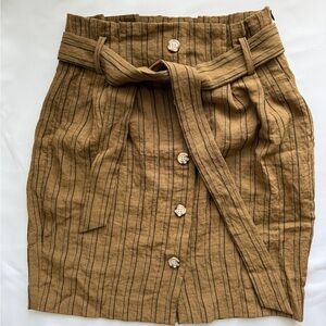 H&M brown mini skirt